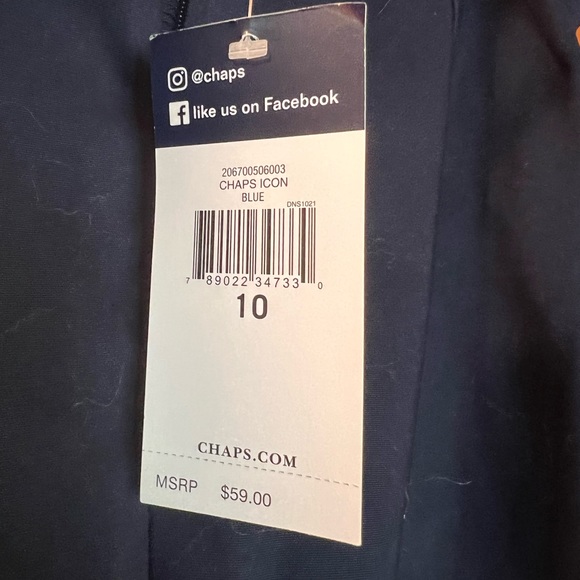 NWT CHAPS Icon Blue size 10 women’s dress trousers. - Picture 6 of 8